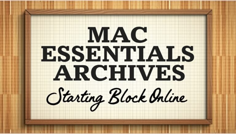 mac essentials archives startingblockonline